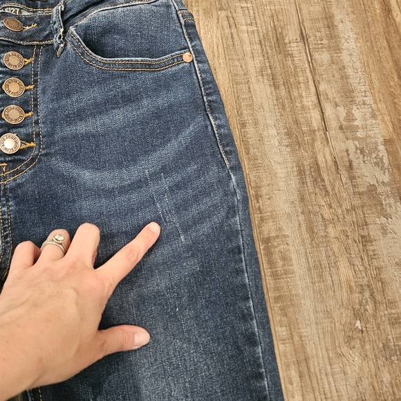 Judy Blue Women Size 5/27 Button Fly Mid Rise Skinny Fit Jeans JB8855DK-R - Picture 4 of 10